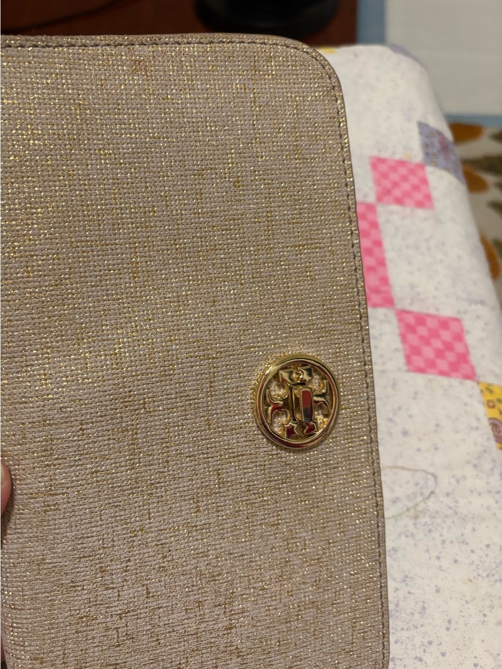 Tory Burch Metallic Gold Chain Crossbody Bag - Picture 12 of 14